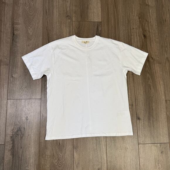 Madewell Cotton Relaxed Oversize Tee WMNS XS White Short Sleeve Crewneck Slouchy - Picture 4 of 8